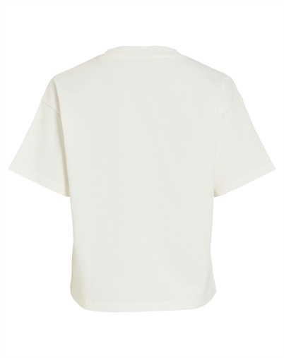 Vila - VIMonie Floral Embrodery T-Shirt - Snow White 